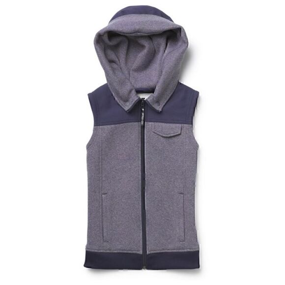 Burton We Starr Vest DryRide Sleeveless Hoodie Sz Small Blue Snowboard Ski - Picture 1 of 10